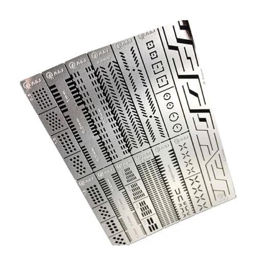 Gissroys Model Crafting Tool Lineal Zum Präzisen Schneiden Und Gravieren Mehrerer Gebrauchsmodell Schablonen Schablonenplatine Zum Schnitzen Multifunktionaler Werkzeuge von Gissroys