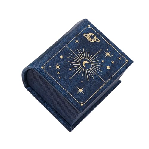 Gissroys Premium PU Leder Schmuckschatulle In Buchdesigns Eleganter Displayhalter Ideal Für Ringe Ohrringe Und Halsketten Ehering Box von Gissroys