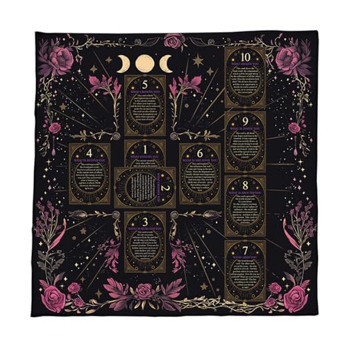 Gissroys Readingkarte Astrologys Tischdecke Tarots Gottesdurchschnitt Tischdecke Altars Stoff Göttlichkeit Brettspielzubehör Altäre Tarotkarten Tuch von Gissroys