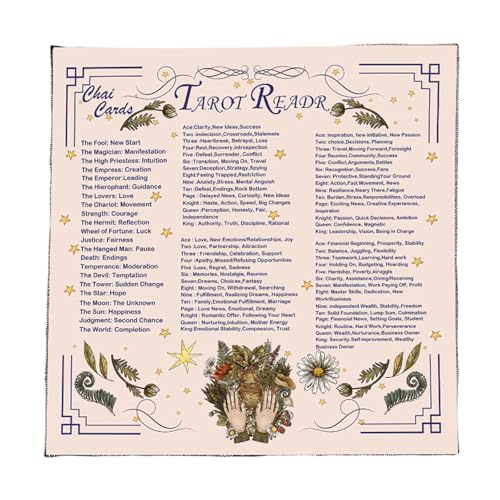 Gissroys Readingkarte Astrologys Tischdecke Tarots Gottesdurchschnitt Tischdecke Altars Stoff Göttlichkeit Brettspielzubehör Altäre Tarotkarten Tuch von Gissroys