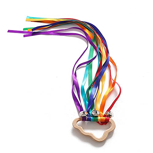 Gissroys Regenbogen Hand Kite Ribbon Zauberstab Mit Glocken Sensorische Regenbogenband Baby Rassel Spielzeug Hand Kite Gissroys Regenbogen Hand Kite Ribbon Zauberstab Mit Glocken Sensorische Regenbogenband Baby Rassel Spielzeug Hand Kite von Gissroys