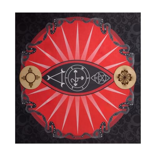 Gissroys Symbol Schlangenmuster Astrologie Tischdecke Tarot Gottesdienste Tischdecke Altars Stoff Gottesbrettspiel Accessoire Symbol Snake Tarot Karte Spirituelle Decktuch von Gissroys
