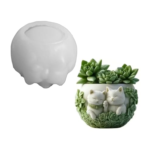 Kreativem Kranz Katzen Vase Silikonform Für Harzhandwerk Schmucktöpfe Herstellen Pflanzer Kerzenhalter Schimmel Multi Zweck Vase Silikonform Kreativem Kranz Katzen Vase Silikonform Für Harzhandwerk Schmucktöpfe Herstellen Pflanzer Kerzenhalter Schimmel Multi Zweck Vase Silikonform von Gissroys