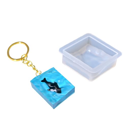 Mehrzweck Tiefenwürfel Schlüsselbund Form Für Epoxidharz Handwerk Elegante Dekorationen Und Personalisieren Styles Geschenke Keychain Schimmelpilze von Gissroys
