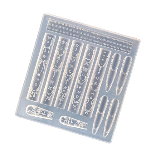 Mehrzwecknägel Kunst Silikonform Für Detaillierte Designs Einschließlich Schmetterlings Und Mondmuster Für Haushaltsnägel Designs Accessoires Mehrzwecknägel Kunst Silikonform Für Detaillierte Designs Einschließlich Schmetterlings Und Mondmuster Für Haushaltsnägel Designs Accessoires von Gissroys