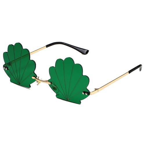 Modische randlose Muschel-Sonnenbrille mit lustigen Designs für Partys und Musik-Festivals, Kostümzubehör Modische randlose Muschel-Sonnenbrille mit lustigen Designs für Partys und Musik-Festivals, Kostümzubehör von Gissroys