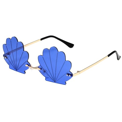 Modische randlose Muschel-Sonnenbrille mit lustigen Designs für Partys und Musik-Festivals, Kostümzubehör Modische randlose Muschel-Sonnenbrille mit lustigen Designs für Partys und Musik-Festivals, Kostümzubehör von Gissroys