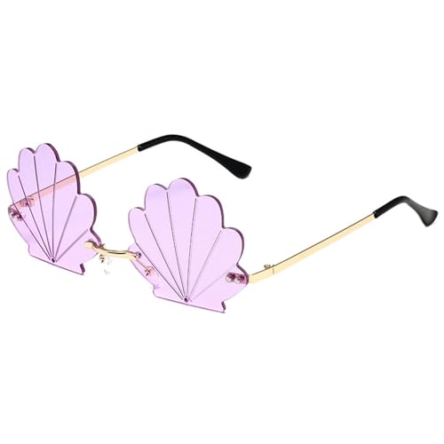 Modische randlose Muschel-Sonnenbrille mit lustigen Designs für Partys und Musik-Festivals, Kostümzubehör Modische randlose Muschel-Sonnenbrille mit lustigen Designs für Partys und Musik-Festivals, Kostümzubehör von Gissroys