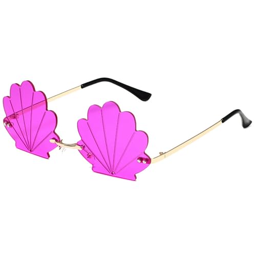 Modische randlose Muschel-Sonnenbrille mit lustigen Designs für Partys und Musik-Festivals, Kostümzubehör Modische randlose Muschel-Sonnenbrille mit lustigen Designs für Partys und Musik-Festivals, Kostümzubehör von Gissroys