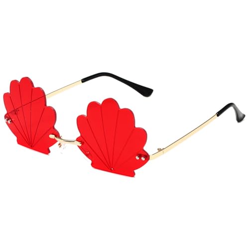 Modische randlose Muschel-Sonnenbrille mit lustigen Designs für Partys und Musik-Festivals, Kostümzubehör Modische randlose Muschel-Sonnenbrille mit lustigen Designs für Partys und Musik-Festivals, Kostümzubehör von Gissroys