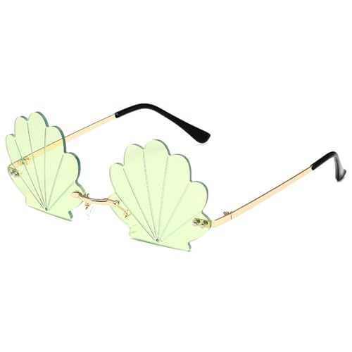 Modische randlose Muschel-Sonnenbrille mit lustigen Designs für Partys und Musik-Festivals, Kostümzubehör Modische randlose Muschel-Sonnenbrille mit lustigen Designs für Partys und Musik-Festivals, Kostümzubehör von Gissroys
