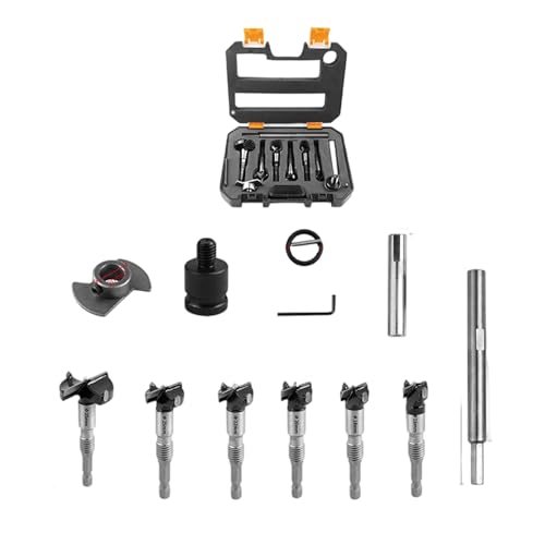 Multisize Holzbearbeitung Holzbearbeitung Bohrer Für Glattes Langweilig Hartholz Umfasst Aufbewahrungskoffer Adapterzubehör Professionelle Holzbohrer Bits Set Set von Gissroys