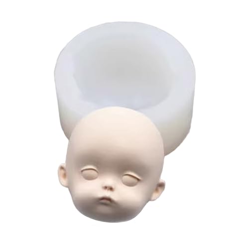 Schönes Baby Menschliches Gesicht Silikonform Fondant Schokoladenform Cupcake Seife Schimmelpilze Bastelputzform Für Puppen von Gissroys