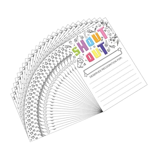 Schulprämienkarten 25 Blätter 4x6inch Beschreibbares Blatt Für Lehrer Arbeitnehmer Büro Staff School Office Supply Student Anerkennung Der Schüler von Gissroys