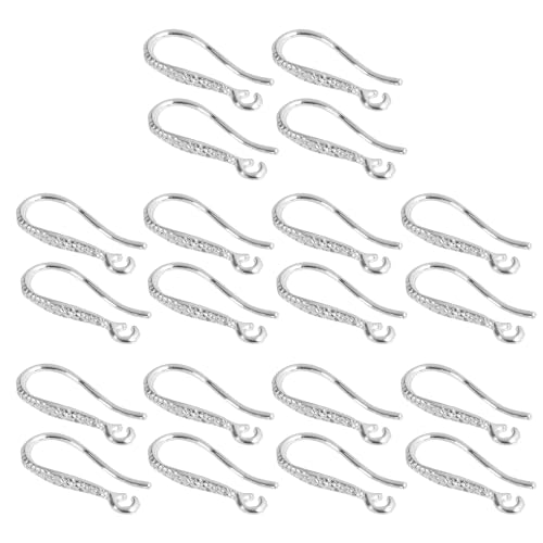 Set Von 20 Kupfer Ohrring Haken Halb Fertiges Ohr Mit Offenen Schleifen Für Handwerker Vielseitige Schmuckhandwerksbedarf Komfortabler Ohrring von Gissroys