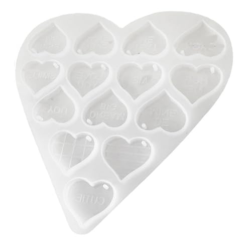Silikon-Schlüsselanhänger-Formen, Harz, Schmuck, Herzform, Basteln, Silikonformen, Epoxidharz, Zubehör für die Herstellung von Zubehör, handgefertigte Schlüsselanhänger-Form von Gissroys