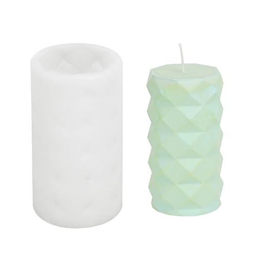 Silikonform Harzkunstform Kerzen Crafting Formen Zylindermuster Einzigartige Ornamentform von Gissroys