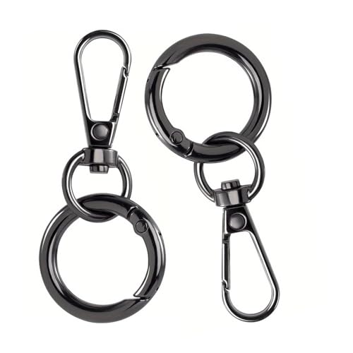Swivels ClaSPs Set Lanyard Snaps Haken Mit Schlüsselkettenringen Hummerschlüsselketten Cliphaken Hummerklaue Für Schlüsselbundschmuckschlüsselringe Snap Und Ringe von Gissroys
