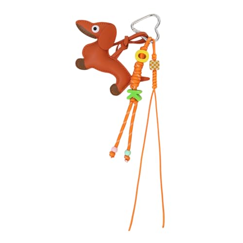 Tragbare PU Wursthund Karabiner Keyschain Clip On Schlüsselhalter Für Taschen Reise Und Outdoor Zubehör Abnehmbarer Schlüsselring Mit PU Materialien von Gissroys