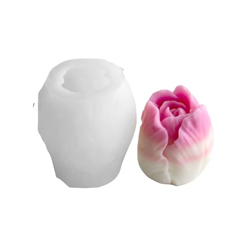 Tulips Kerzenformen Gussformen Blüten Silikonformen Epoxidharz Ornament Plasters Seifenblüten Kerzen Tulpen Silikonharz Machen Vorräte von Gissroys
