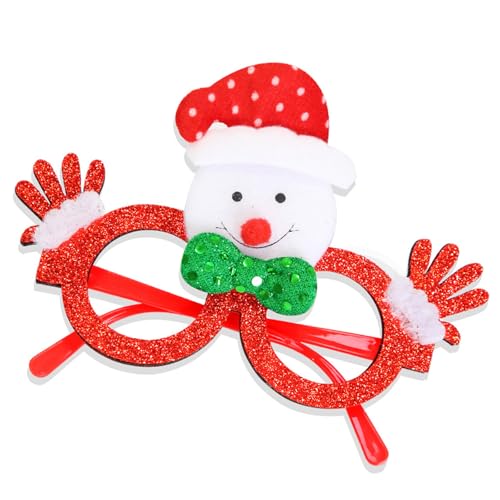 Weihnachtsfeier Brillenrahmen Weihnachtsmann Schneemänner Brille Kostüm Urlaub Brille für Weihnachten Urlaub Party Weihnachtsfeier Brillenrahmen Weihnachtsmann Schneemänner Brille Kostüm Urlaub Brille für Weihnachten Urlaub Party von Gissroys
