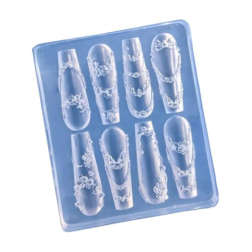 Wiederverwendbare Silikonnägel Kunstform Rahmen Design Crafting Formen Mit Abnehmbaren Mustern Für Kreative Manikürezubehör Nagel Verzierungen Schimmelpilze Wiederverwendbare Silikonnägel Kunstform Rahmen Design Crafting Formen Mit Abnehmbaren Mustern Für Kreative Manikürezubehör Nagel Verzierungen Schimmelpilze von Gissroys