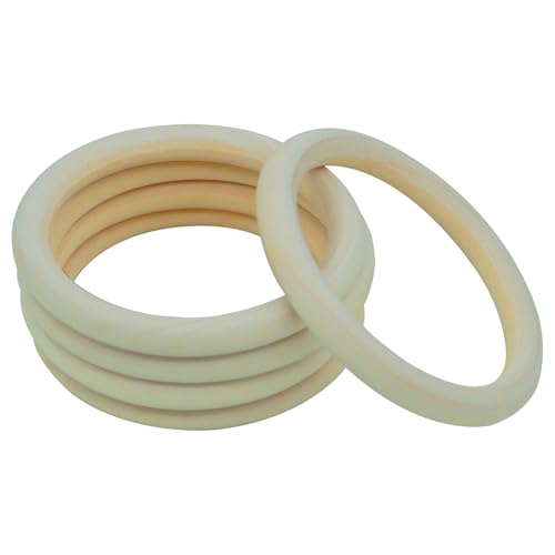 Gisswinn 5 Stück natürliche unlackierte Holzringe, 90 mm x 10 mm, Makramee-Zubehör, DIY für Handwerk, Schmuckherstellung Gisswinn 5 Stück natürliche unlackierte Holzringe, 90 mm x 10 mm, Makramee-Zubehör, DIY für Handwerk, Schmuckherstellung von Gisswinn