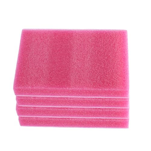 Gitohoni 4 Stück Filzmatten Filzunterlagen Schaumstoff Filzblöcke Filzbasen mit Fester Oberfläche Aus Schwamm Schützt Und Tisch Kompakt Und Tragbar für, Rose Rot von Gitohoni