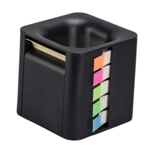 Gitohoni 5 in 1 Haftnotizhalter Spender, Klebrige Index Tabs, Schreibtisch Organizer, Wiederverwendbarer Büroklammerhalter für Büro, Lehrer, Memo, Zuhause, Schwarz Gitohoni 5 in 1 Haftnotizhalter Spender, Klebrige Index Tabs, Schreibtisch Organizer, Wiederverwendbarer Büroklammerhalter für Büro, Lehrer, Memo, Zuhause, Schwarz von Gitohoni