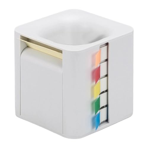 Gitohoni 5 in 1 Haftnotizhalter Spender, Klebrige Index Tabs, Schreibtisch Organizer, Wiederverwendbarer Büroklammerhalter für Büro, Lehrer, Memo, Zuhause, Weiß Gitohoni 5 in 1 Haftnotizhalter Spender, Klebrige Index Tabs, Schreibtisch Organizer, Wiederverwendbarer Büroklammerhalter für Büro, Lehrer, Memo, Zuhause, Weiß von Gitohoni