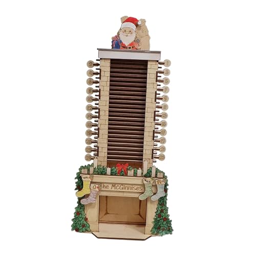 Gitohoni Adventskalender Als Tischaufsteller Aus Holz Eine Weihnachtsdeko Und Puppenornament Wärme Ausstrahlt Und Kompakt für Die Tischdekoration Und, L von Gitohoni
