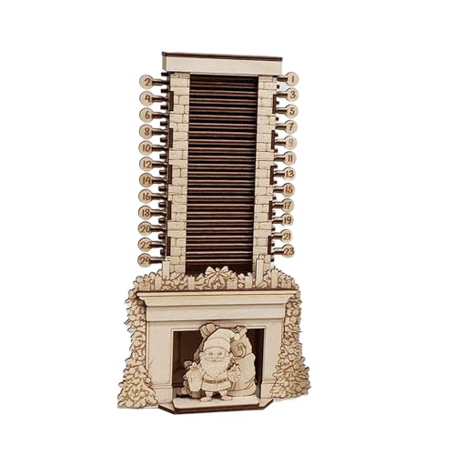 Gitohoni Adventskalender Als Tischaufsteller Aus Holz Eine Weihnachtsdeko Und Puppenornament Wärme Ausstrahlt Und Kompakt für Die Tischdekoration Und, S von Gitohoni