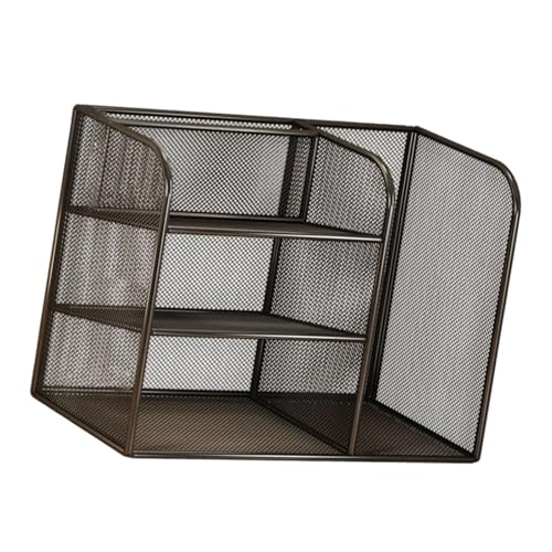 Gitohoni Aktenablage Schreibtisch Organizer mit Mehrfache Fächer Dokumentenhalter Briefablage Aus Robustem Eisenmaterial für Büro Home Office Arbeitsplatz, Schwarz Gitohoni Aktenablage Schreibtisch Organizer mit Mehrfache Fächer Dokumentenhalter Briefablage Aus Robustem Eisenmaterial für Büro Home Office Arbeitsplatz, Schwarz von Gitohoni