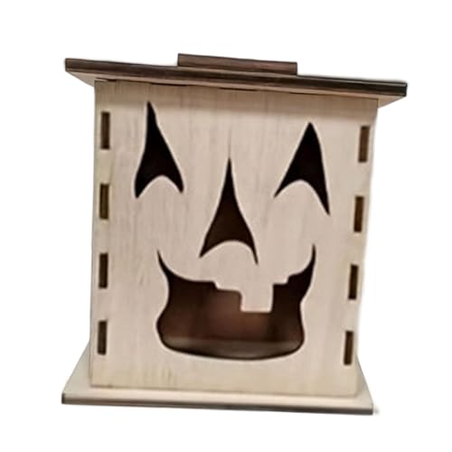 Gitohoni Halloween Box Rustikale Handwerkskunst Aus Holz für Schaurige Atmosphäre bei Halloween Innen Und Außendekor, Höhe 19cm Gitohoni Halloween Box Rustikale Handwerkskunst Aus Holz für Schaurige Atmosphäre bei Halloween Innen Und Außendekor, Höhe 19cm von Gitohoni