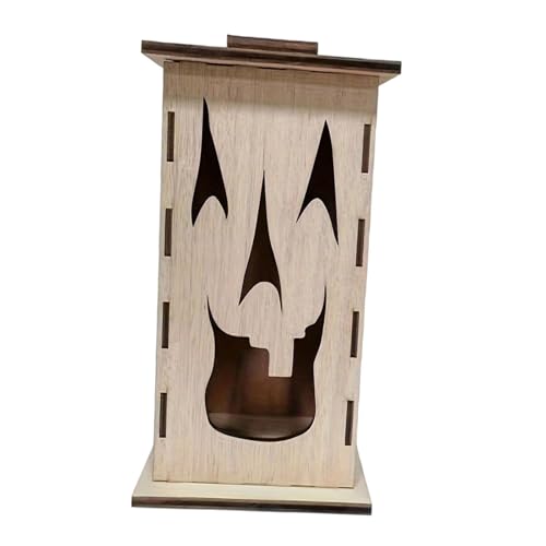 Gitohoni Halloween Box Rustikale Handwerkskunst Aus Holz für Schaurige Atmosphäre bei Halloween Innen Und Außendekor, Höhe 41cm von Gitohoni