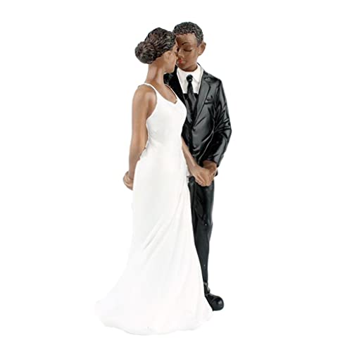 Gitohoni Hochzeitstorte Puppe Harz Bräutigam Braut Schwarz Paar Figur von Gitohoni