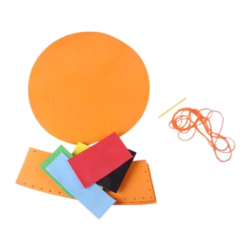 Gitohoni Hut-Bastelset für Kinder, DIY Zubehör für Kindergartenprojekte, Orange von Gitohoni