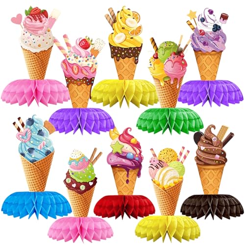 10 Stück Sommer Party Deko, Bienenwabe Mittelstücke Dekoration, Hawaii Party Deko, Eiscreme Waben Tischaufsätze, Eis Kuchen Topper für Geburtstagsparty, für Hochzeit Babyparty Deko Geburtstag 10 Stück Sommer Party Deko, Bienenwabe Mittelstücke Dekoration, Hawaii Party Deko, Eiscreme Waben Tischaufsätze, Eis Kuchen Topper für Geburtstagsparty, für Hochzeit Babyparty Deko Geburtstag von Giugio