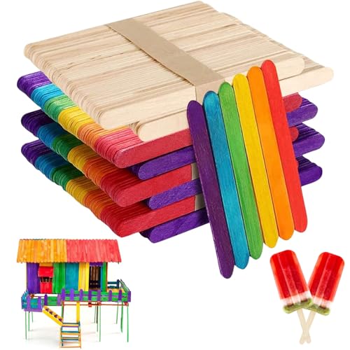 Holzstäbchen Eisstiele Holz, 400 Stück Bunt Natur Holzstäbchen, 4 in 1 Holzstäbe zum Basteln, Bunte Holzstäbchen, Eisstiele au Sholz, Holzstäbe Holzspatel Zum Basteln für Basteln DIY Handwerk Holzstäbchen Eisstiele Holz, 400 Stück Bunt Natur Holzstäbchen, 4 in 1 Holzstäbe zum Basteln, Bunte Holzstäbchen, Eisstiele au Sholz, Holzstäbe Holzspatel Zum Basteln für Basteln DIY Handwerk von Giugio