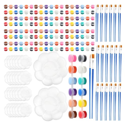 Giuneuow 360-Teiliges Mini-Acrylfarben-Set, Acrylfarbstreifen für Kinder und Erwachsene, Kinder-Farbset für Zuhause, Partygeschenke-Set 2 von Giuneuow