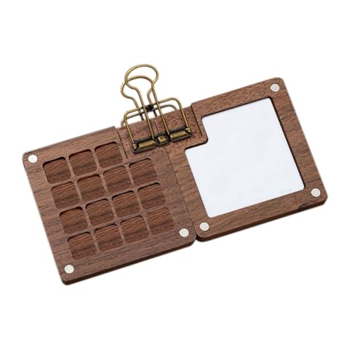 Giuneuow Tragbare Palette, Farbpalette, Mini-Aquarell-Skizzenbuch, mit Metallclip, Geschenk für Maler und Künstler C A von Giuneuow