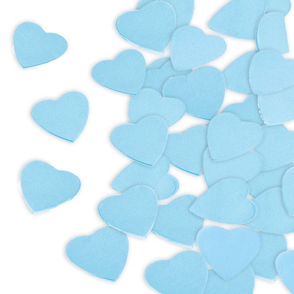 Konfetti "Hellblaue Herzen" 300g , 6cm von Givi Italia
