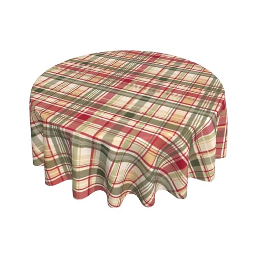 Giwawa Herbst-Tischdecke, rund, Herbst-Büffelkariert, Kreis-Tischdecke, 152,4 cm, für Küche, Esszimmer, Erntedankfest, kariert, wiederverwendbar, waschbar, Tischdecke für Bauernhaus, Urlaubsdekoration Giwawa Herbst-Tischdecke, rund, Herbst-Büffelkariert, Kreis-Tischdecke, 152,4 cm, für Küche, Esszimmer, Erntedankfest, kariert, wiederverwendbar, waschbar, Tischdecke für Bauernhaus, Urlaubsdekoration von Giwawa