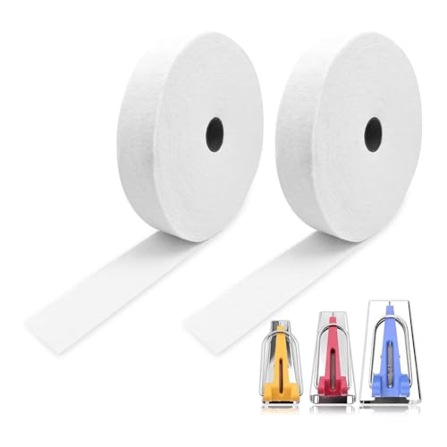Giwnhvx 1 Rolle Batting Strips, 6,4 cm, insgesamt 76 Meter, Baumwoll-Mischgewebe, Fleece-Wattierung mit 3 Stoffschlauch-Makern für JellyRoll Teppiche Giwnhvx 1 Rolle Batting Strips, 6,4 cm, insgesamt 76 Meter, Baumwoll-Mischgewebe, Fleece-Wattierung mit 3 Stoffschlauch-Makern für JellyRoll Teppiche von Giwnhvx