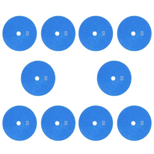 Giwnhvx 10 Stück 12,7 cm 125 mm Nass-Diamant-Polierpads, Marmor-Körnung, 50 Stück Giwnhvx 10 Stück 12,7 cm 125 mm Nass-Diamant-Polierpads, Marmor-Körnung, 50 Stück von Giwnhvx