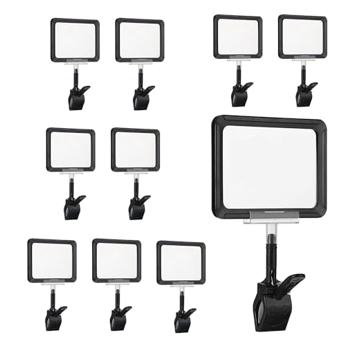 Giwnhvx 10 Stück Clip-on-Schilderhalter, drehbare Etiketten-Clips, Einzelhandel, Merchandise-Regal, Schild, Display-Clip, Schild-Halteklammer, 15 x 11 cm Giwnhvx 10 Stück Clip-on-Schilderhalter, drehbare Etiketten-Clips, Einzelhandel, Merchandise-Regal, Schild, Display-Clip, Schild-Halteklammer, 15 x 11 cm von Giwnhvx
