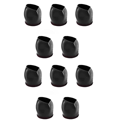 Giwnhvx 10 x Gummi-Bett, Bürostuhl, Radstopper, Möbelbeine, Rollen, Stuhlfüße, Bodenschoner, Filz-Pads von Giwnhvx