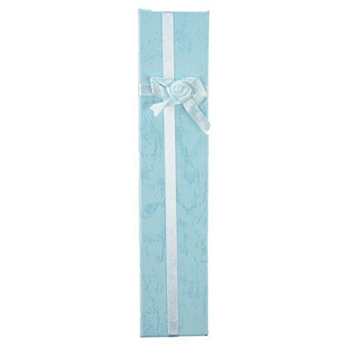 Giwnhvx 12 blaue lange Luxus-Geschenkboxen für Uhren, Anhänger, Armband von Giwnhvx