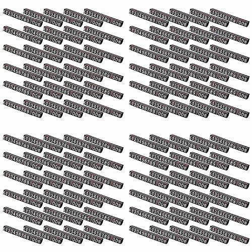 Giwnhvx 120 Sets Kunststoffwürfel, Preisschilder, verstellbarer Zahlenständer, Rahmen, Etiketten-Shop Giwnhvx 120 Sets Kunststoffwürfel, Preisschilder, verstellbarer Zahlenständer, Rahmen, Etiketten-Shop von Giwnhvx