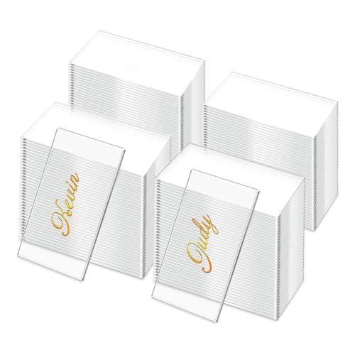 Giwnhvx 120 Stück transparente Acryl-Tischkarten, Acryl-Tischnummernkarte, blanko, Acryl-Namensschild für Hochzeit, DIY, Tischdekoration, Bankett Giwnhvx 120 Stück transparente Acryl-Tischkarten, Acryl-Tischnummernkarte, blanko, Acryl-Namensschild für Hochzeit, DIY, Tischdekoration, Bankett von Giwnhvx